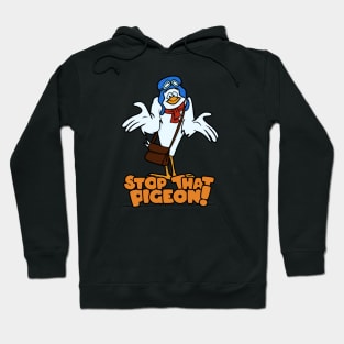 Cartoon pigeon. Hoodie